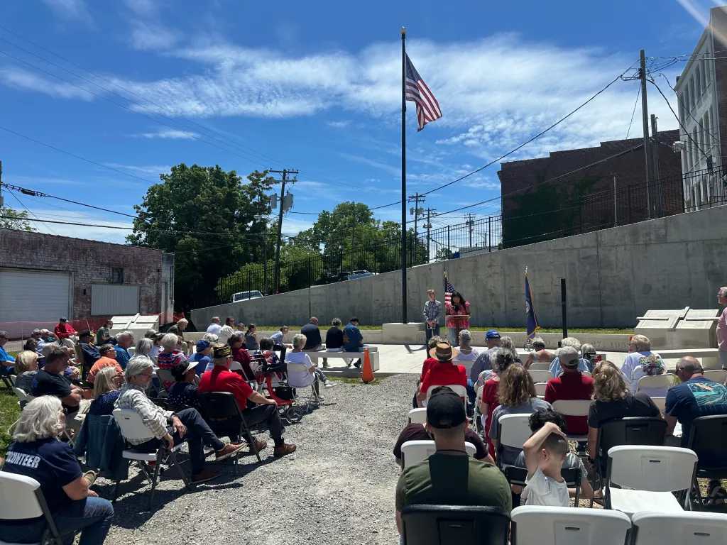 Memorial Day celebration held at site of war memorial