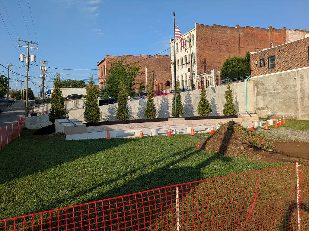 Trees planted, granite plaques installed